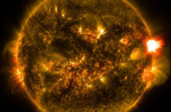 K+ Magnet Sonne mit Sonnenflecken
