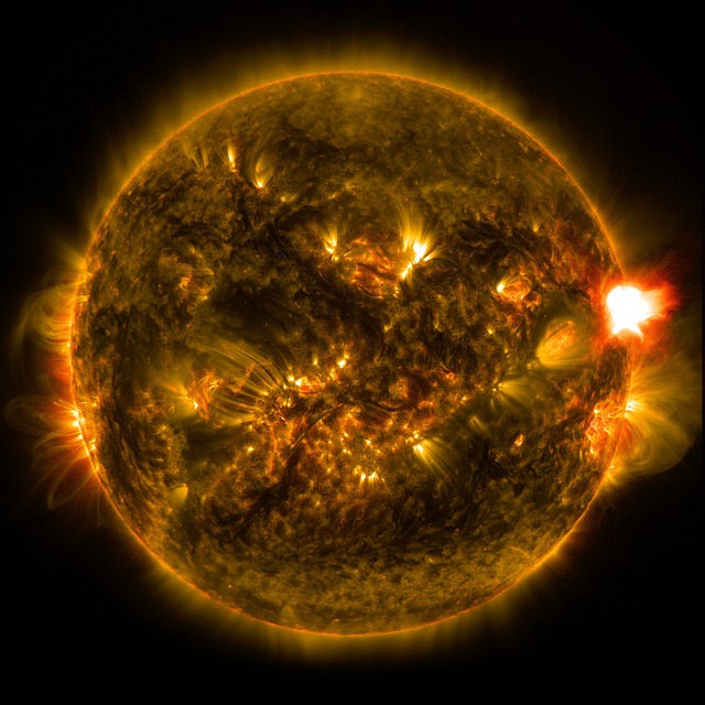 K+ Magnet Sonne mit Sonnenflecken