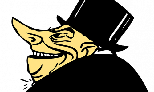 Scrooge aus der Weihnachtsgeschichte von Charles Dickens