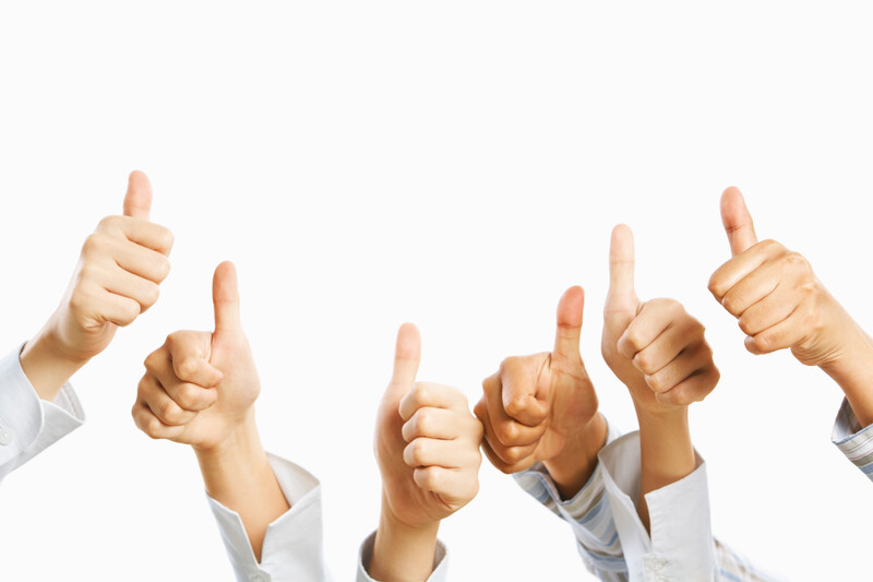 Anerkennung - 6 Daumen hoch